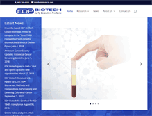 Tablet Screenshot of edpbiotech.com